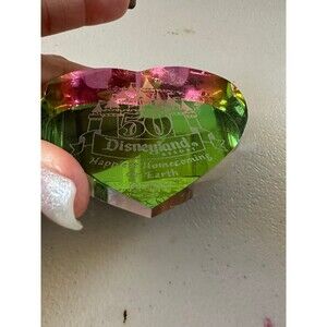 Disneyland 50th Anniversary Collectible Arribas Brothers Crystal Heart